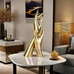 Golden Hand Resin Sculpture
