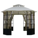 Nantes Steel Gazebo W/Mosquito Net (295 x 362 x 267 cm)