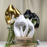 2pcs Geometric Art Vase Set